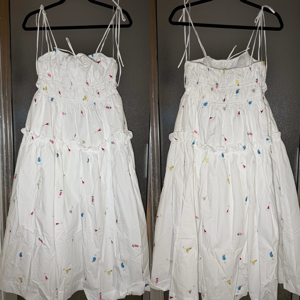 🩷Firm Price🩷 En Saison Nellie sleeveless smocked midi dress - Picture 4 of 16
